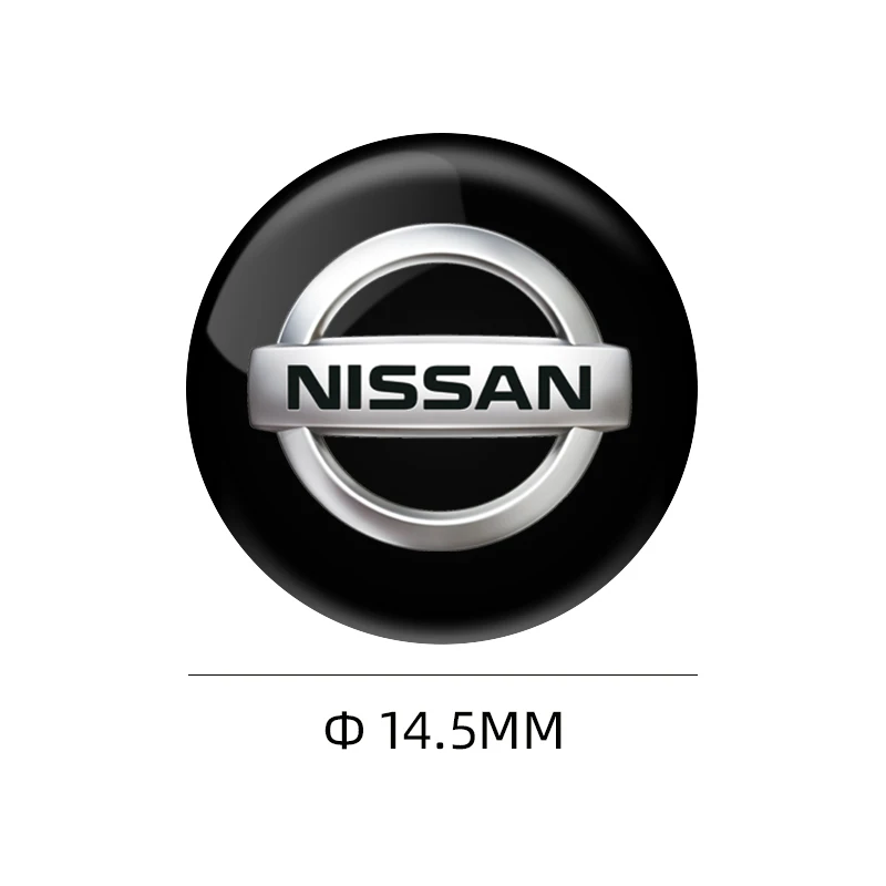 Фото Для Nissan X-trail Qashqai Note Juke Sentra Patrol Navara Micra Leaf Almera 2 шт./компл. 14,5 мм наклейки на замочную скважину автомобиля, этикетка №2