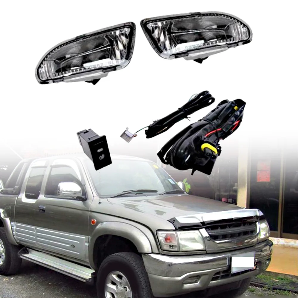 Фото Для Toyota Hilux Ute D4D Tiger Mk5 4WD 2001-2005 с жгутом проводов, аксессуары, противотуманная фара, комплект противотуманных фар №1