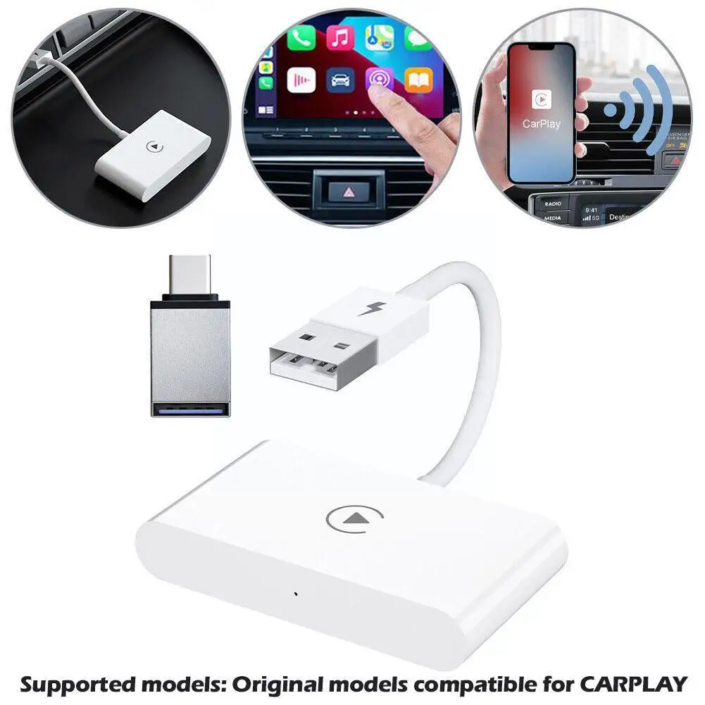 

Wireless Adapter For Android Phone,Wireless Auto Car Adapter,Wireless Dongle,Plug Play 5GHz WiFi Online Update N5H7