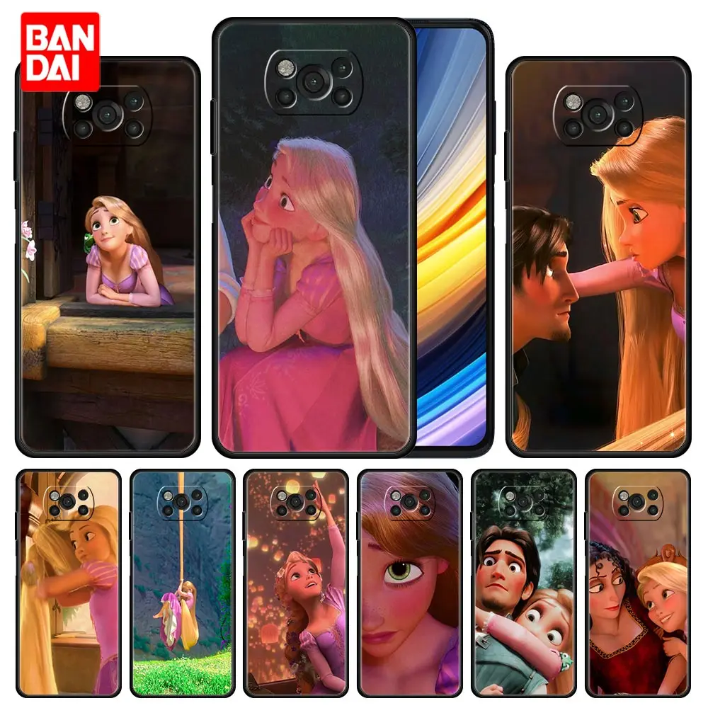 

Princess Rapunzel Disney Case for Xiaomi Mi Poco X3 NFC F3 Redmi Note 9s 9 9A 9C 8 10 11 9T 8T 10T K40 Pro Plus Soft Cover Black