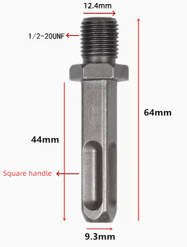 

Переходный соединитель SDS PLUS, шестигранная ручка для преобразования в 1/2-20 UNF Патрон Диапазон 0,8-10 мм/3-16 мм/2-13 мм/1,5-13 мм ручная дрель