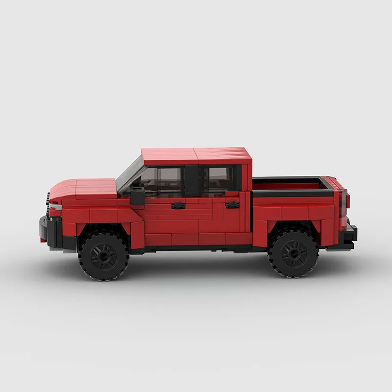 

MOC Pickup SUV Red Building Blocks With Assemble Compatible Lego Model Cars Gift Toys