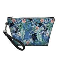 special leaves print fashion makeup bag party travel lightweight toiletries organizer multifunctional female cosmetic bag