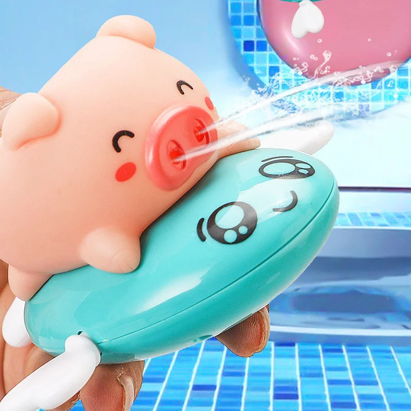 

1 шт. милые Мультяшные Игрушки для ванны с животными, Классическая водная игрушка, лодка для катания на спине, детская игрушка для купания, детская игрушка для купания, заводная игрушка для детей