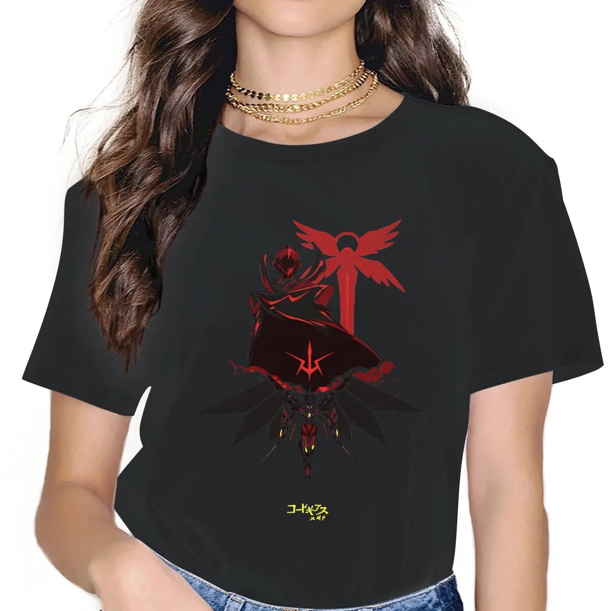 

Art Design Feminine Clothes Code Geass Anime Oversized T-shirt Harajuku Vintage Female Clothing