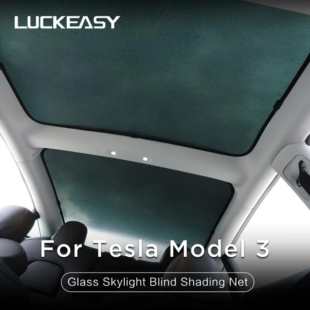 

Для Tesla Model 3 Glass для крыши, Солнцезащитный Car Skylight Blind Shading новый стиль черная сетка Model3 2022 Автомобильная интерьерная затеняющая сетка