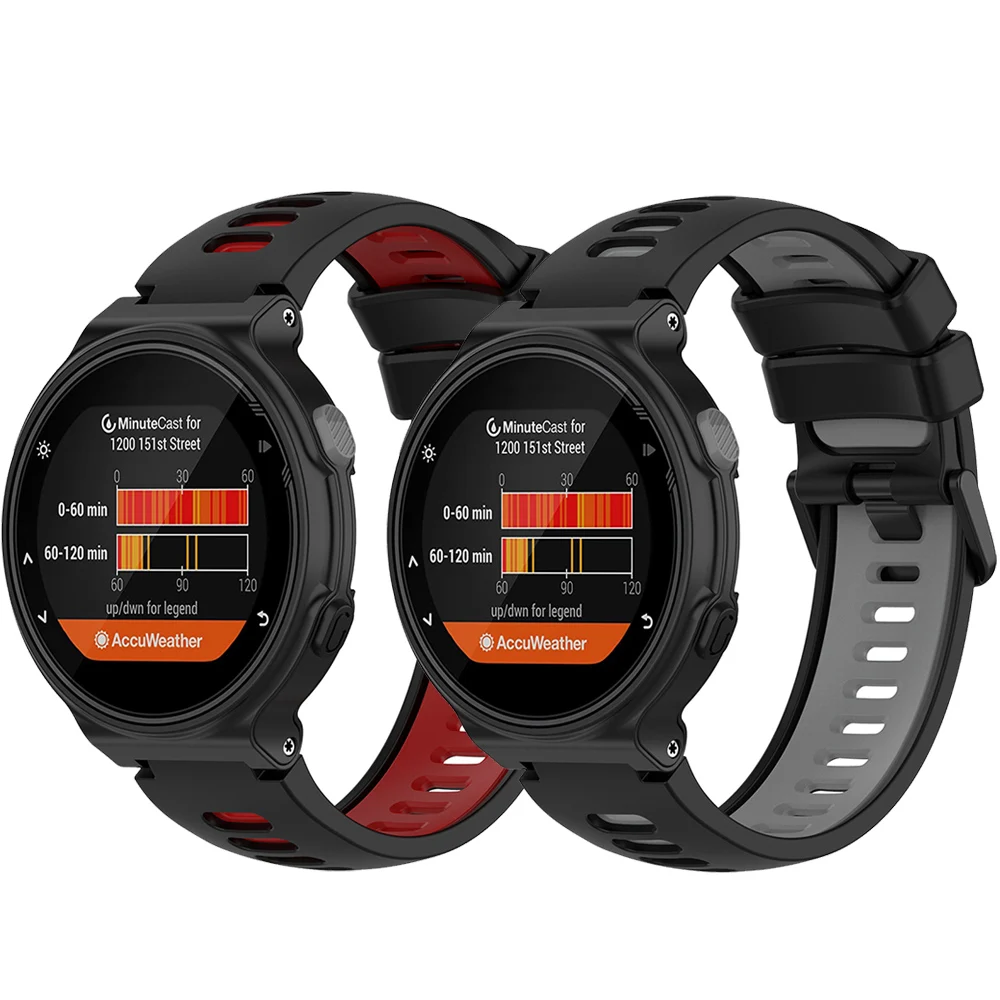 

Ремешок силиконовый для спортивных наручных часов Garmin Forerunner 220 230 235 630 735XT/touchs20 S5 S6