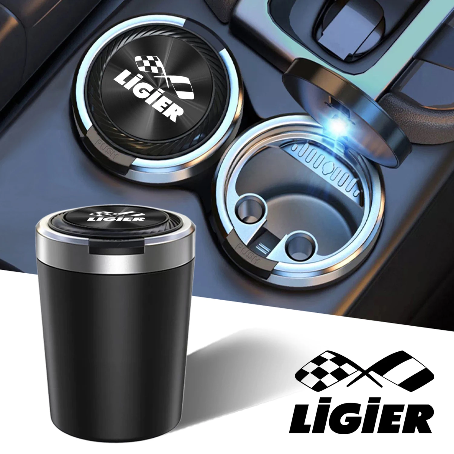 Автомобильная пепельница cenicero с текстурой автомобильных - Цена: 379