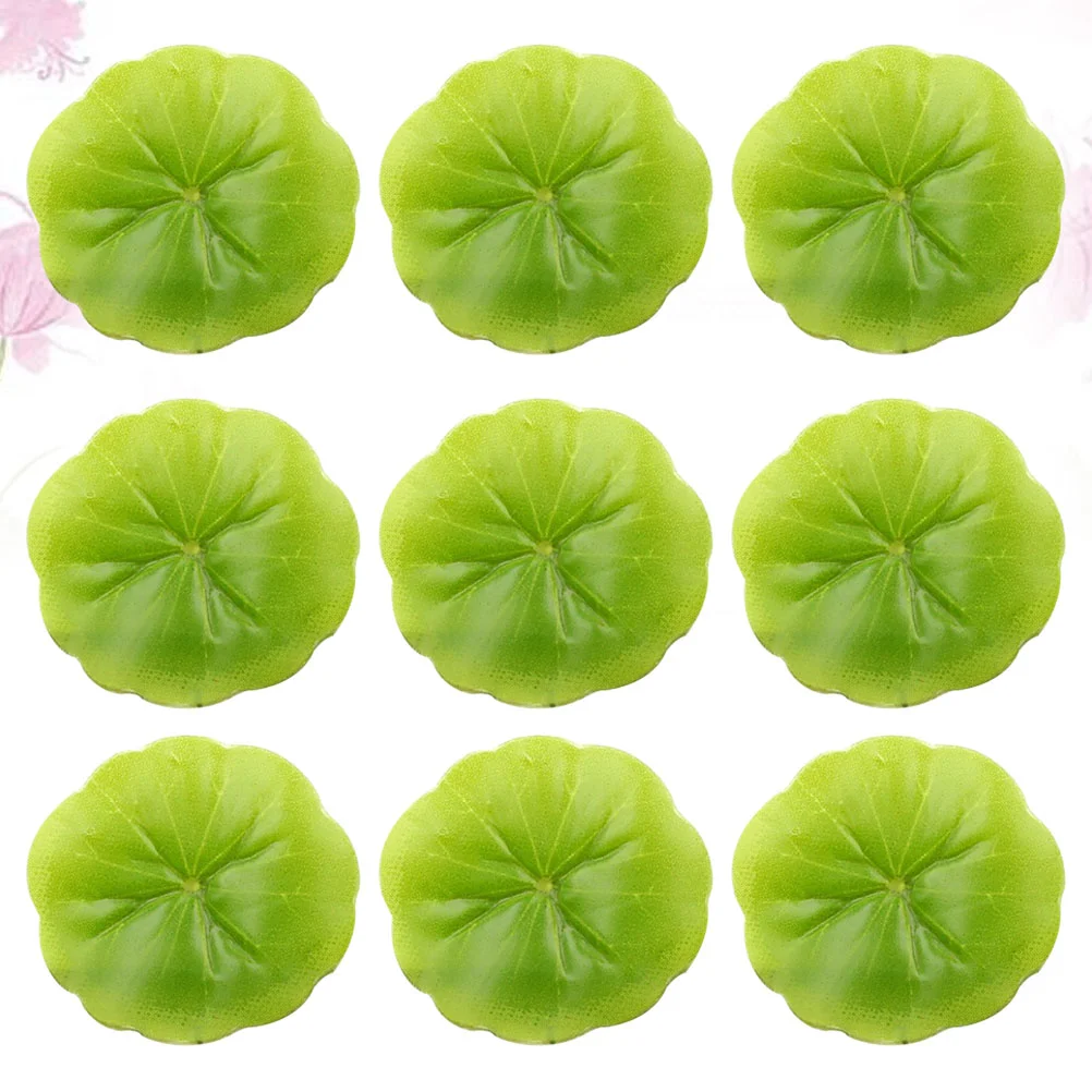 

Leaf Leaves Pond Floating Lily Aquarium Water Artificial Decor Foam Decorative Pads Pool Foliage Pad Fake Tank Scenery Faux
