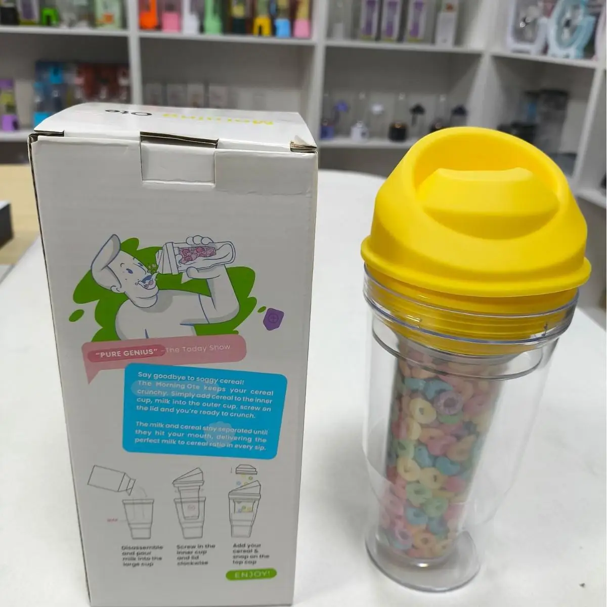 

Чашка для овсянки для завтрака, портативная чашка для салата с орехами и йогуртами, коробка для бенто для студентов и взрослых, многоразовая