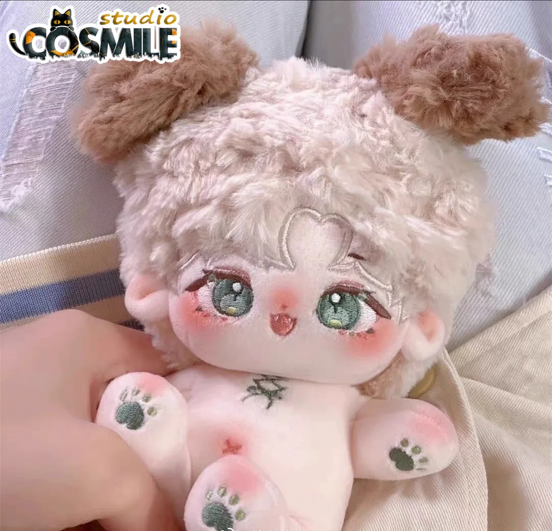 

No attributes Inu Dog Shikigami Beast Ears Yokai Monster Unique Stuffed Plushie Toy 20cm Plush Body Dress up Gift Sa