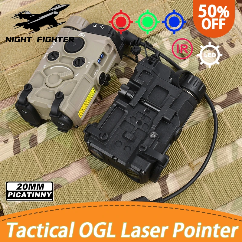 Тактический Eeotec OGL нейлоновый пластик ИК красный зеленый точечный прицел белый