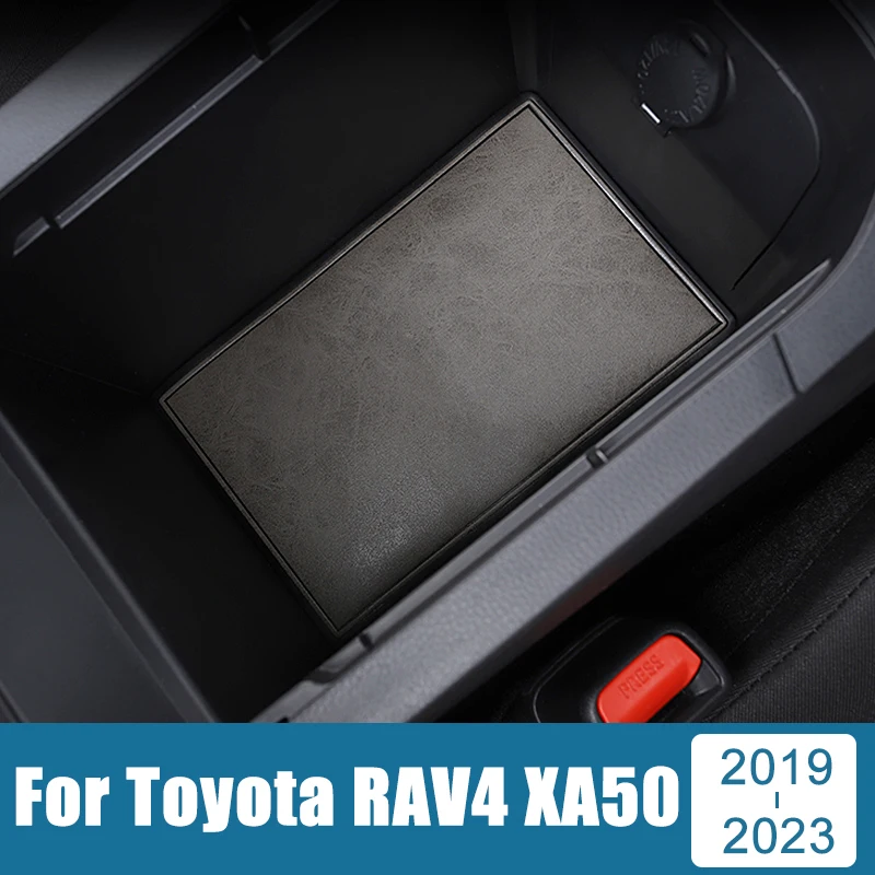 

Car Gate Slot Coaster Mat For Toyota RAV4 XA50 Hybrid 2019-2021 2022 2023 Leather Mats Non-Slip Interior Cup Pads Accessories