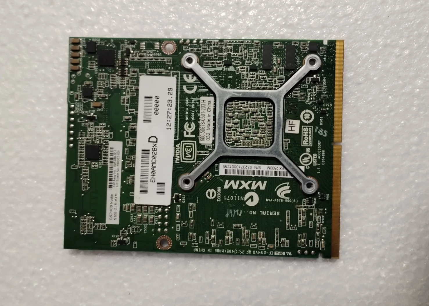 Для видеокарты HP 8740W FX 2800M FX2800M N10E-GLM-B2 DDR3 1 ГБ для ноутбука 505987 -001 596063 Бесплатная