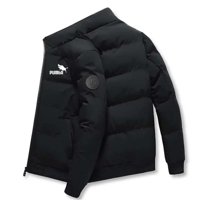 

Winter Jacket Men Parkas Thicken Warm Coat Mens Stand Collar Jackets Solid Color Parka Coat Male Fashion Streetwear Overcoat 4XL