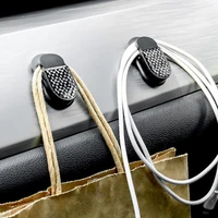 2pcs 3 in 1 car dashboard hook multifunctional magnetic phone holder adhesive auto for key face cover usb cable earphone cable