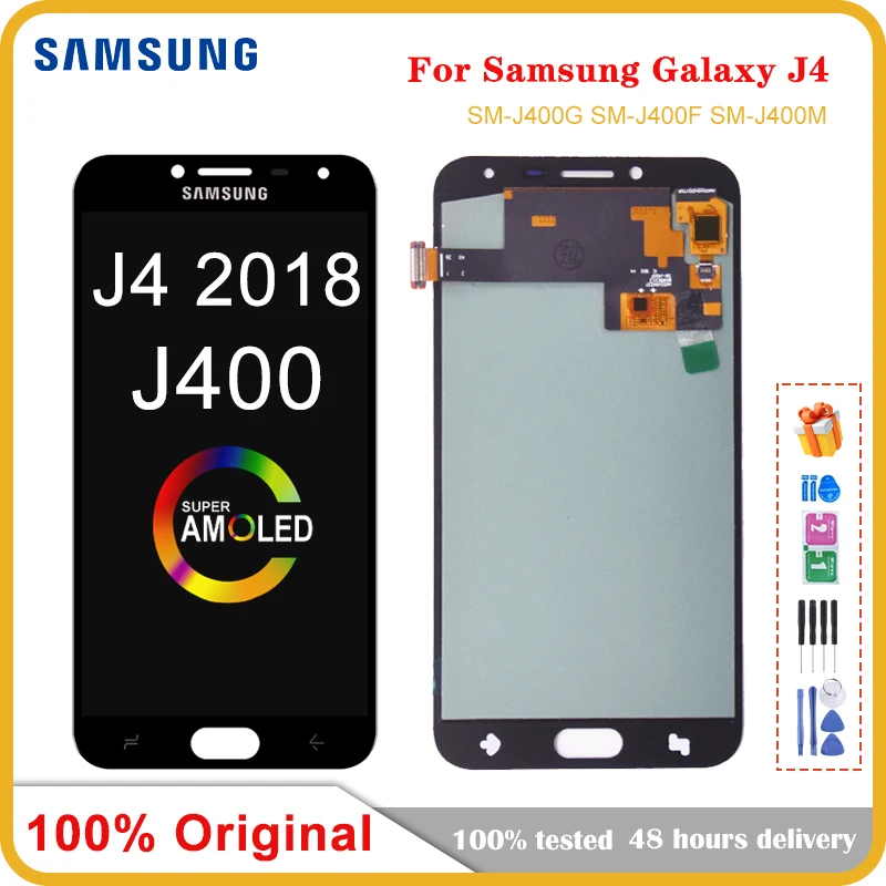 

Super AMOLED For Samsung Galaxy J4 J400 J400F J400G/DS SM-J400F LCD Display with Touch Screen Digitizer Assembly