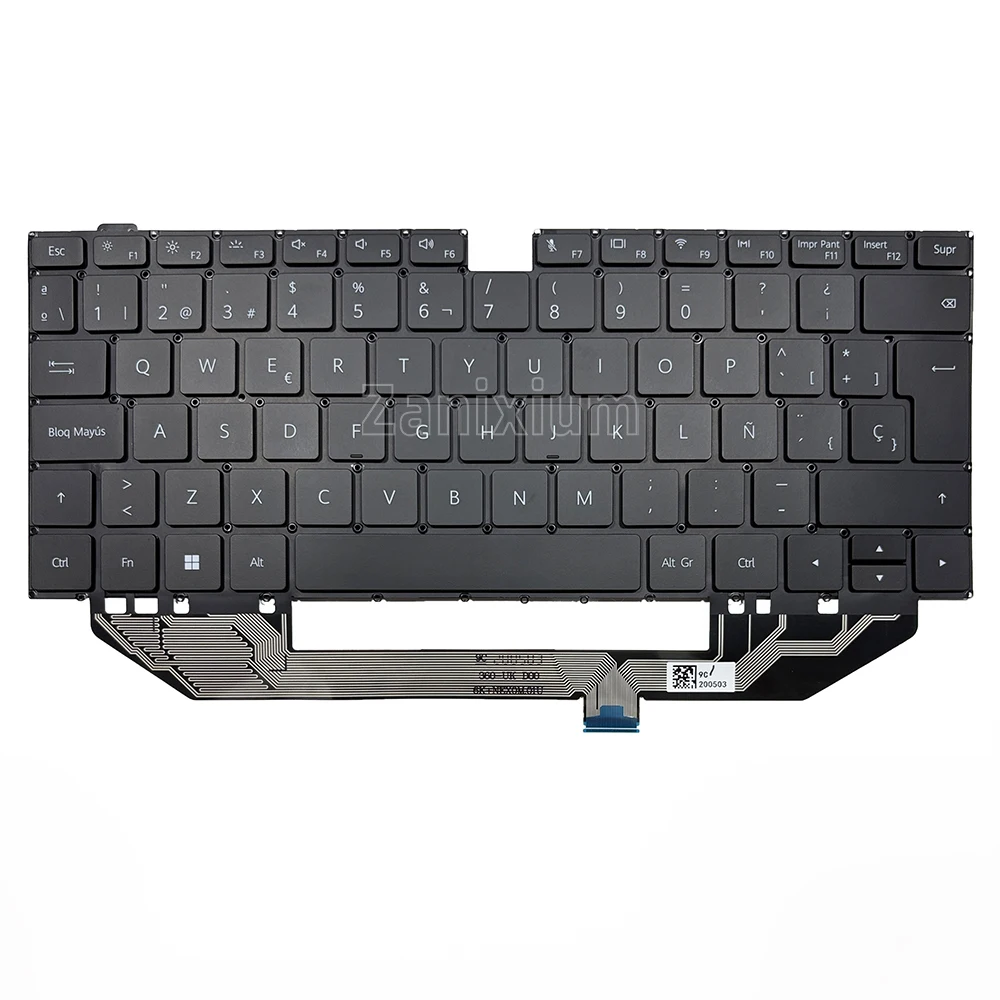 Фото Испанская клавиатура с подсветкой для HUAWEI MateBook X Pro MACH-W19 MACH-W29 MACH-W09 MACH-W19B MACH-W19C MACH-WX9,MACHR-W19L MACHR-W29,MACHC-WAH9LP MACHC-W19C MACHC-W29BL MACHC-WAE9LP,MateBook X Pro MACHD-WFE9 №2
