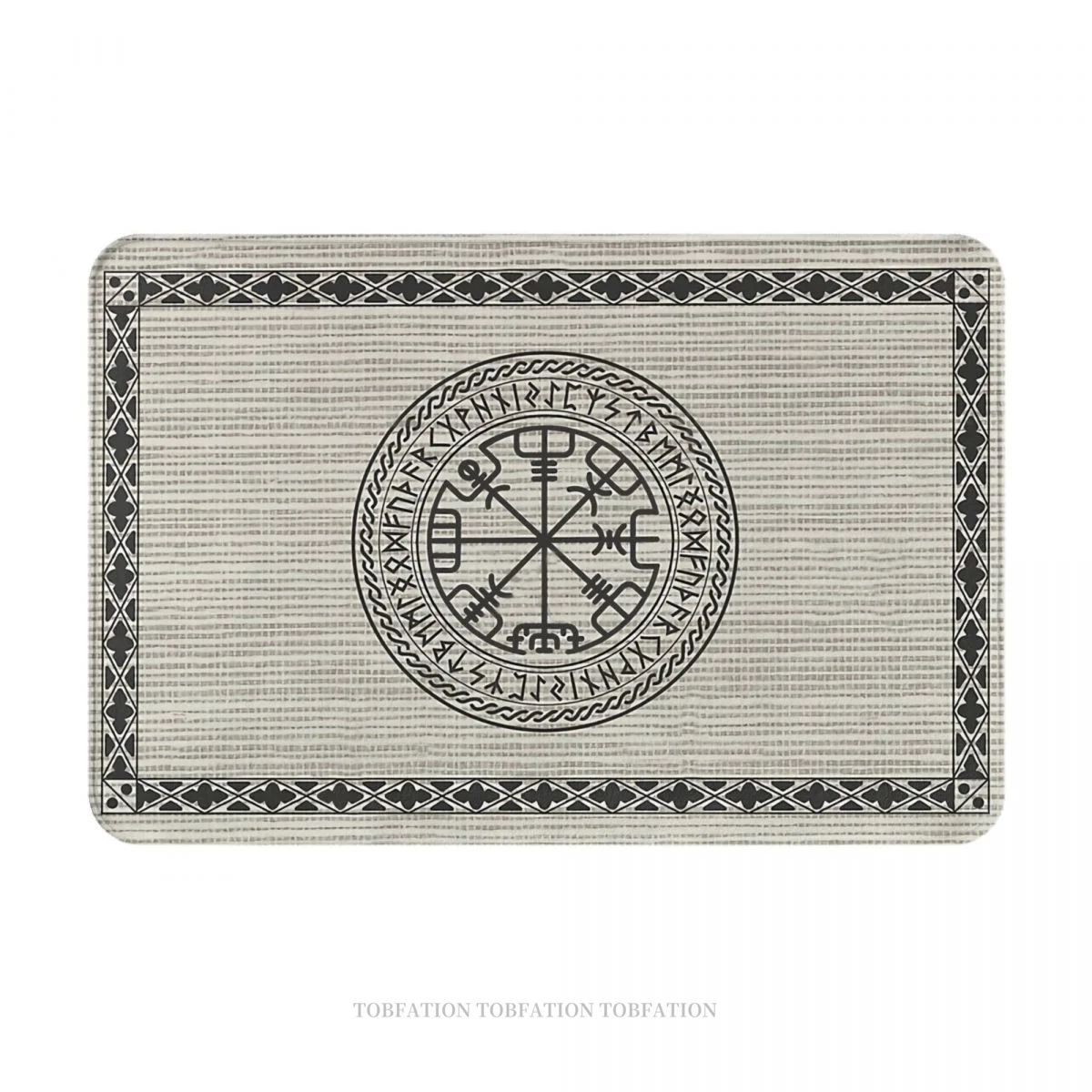 

Non-slip Doormat Viking Symbol Vegvisir Runic Viking Compass Viking Cool Bath Kitchen Mat Prayer Carpet Indoor Modern Decor