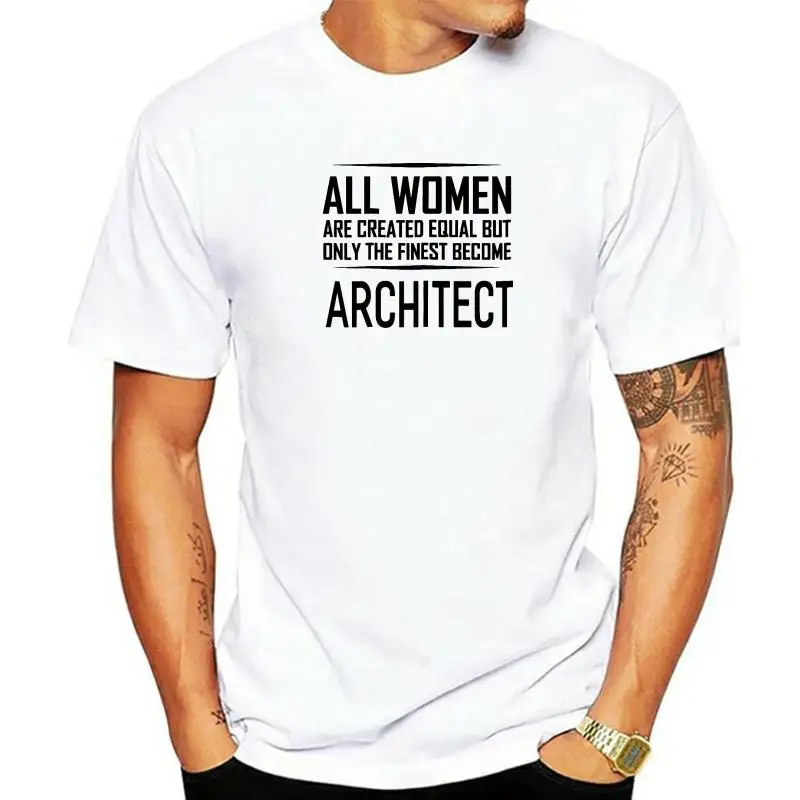 

Женская футболка с изображением архитектора, забавные Женские Подарочные рубашки, мужские футболки с графическим принтом, хлопковые мужские топы, забавная рубашка