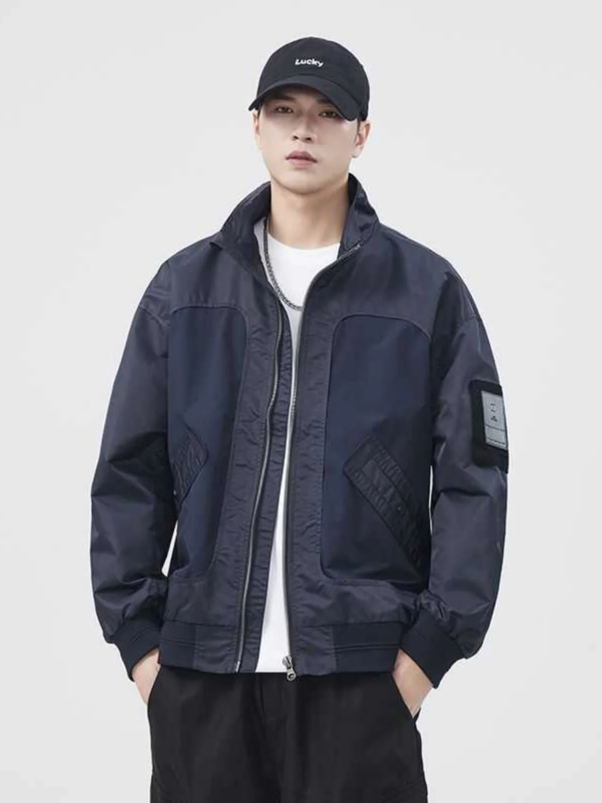 Молодежная куртка-бомбер Верхняя одежда Профиль Повседневная короткая