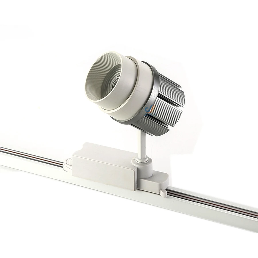 

1pc Track Light Zoomable 30W Adjustable Beam Angle Rail Spot Clothing Shoes Shop Zoom Exhibition Gallery Lamp COB Spotlights