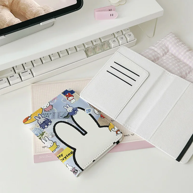 Kawaii Miffy зажим для паспорта 2025, пакет для документов, милая сумка для карт с героями мультфильмов, дорожная портативная сумка для хранения, праздничный подарок-сюрприз (art.: 3920d32cefc0e) - 3920d32cefc0e