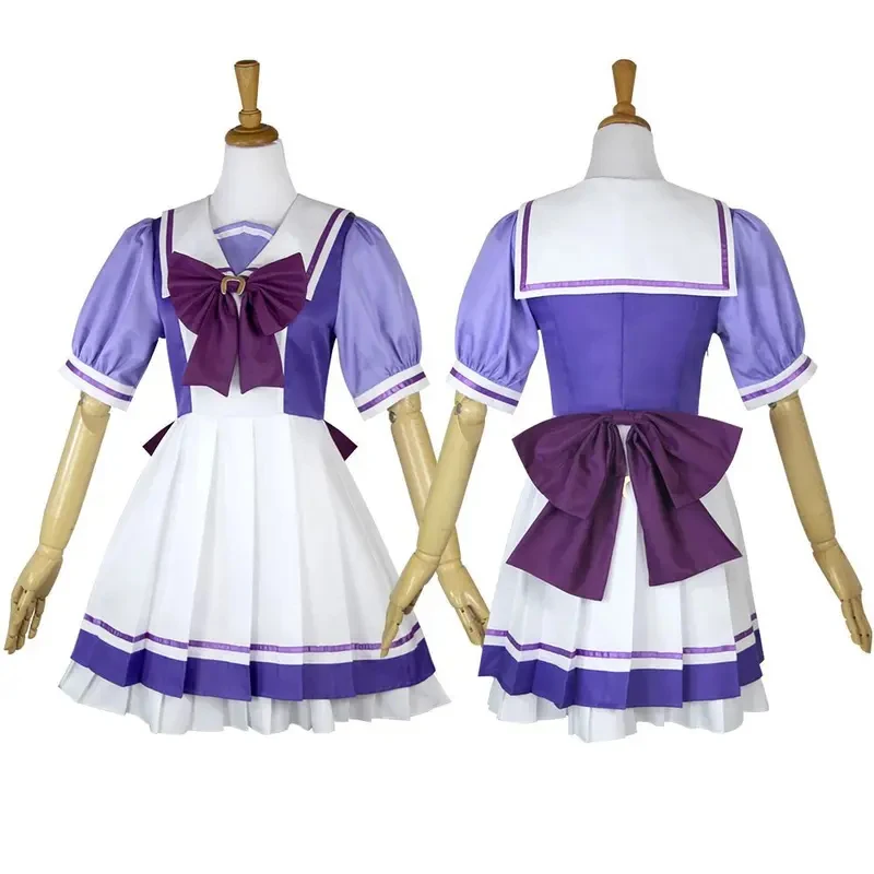 Фото Костюм для косплея по аниме-игре Uma Musume Pretty Derby: школьная форма Токай Тейо, косплей Голд Шип, специальная неделя, платье-матроска в стиле Лолита №3