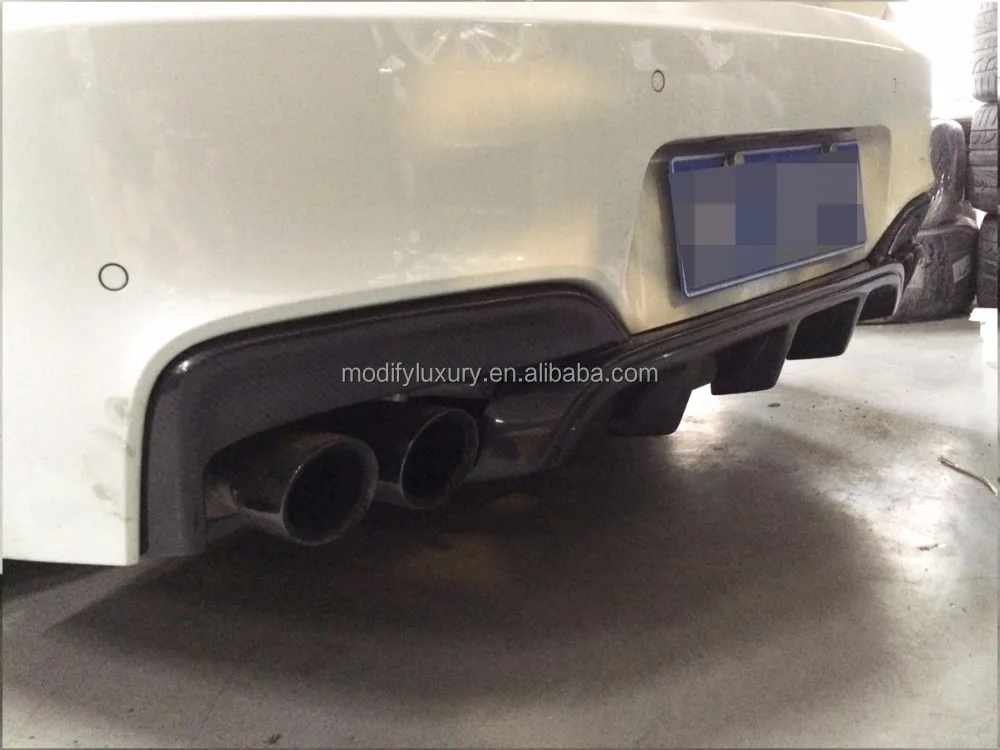 V Style Carbon car диффузор губа на задний бампер для BMW F06 F12 F13 M-Sport M-Tech Бампер 2014