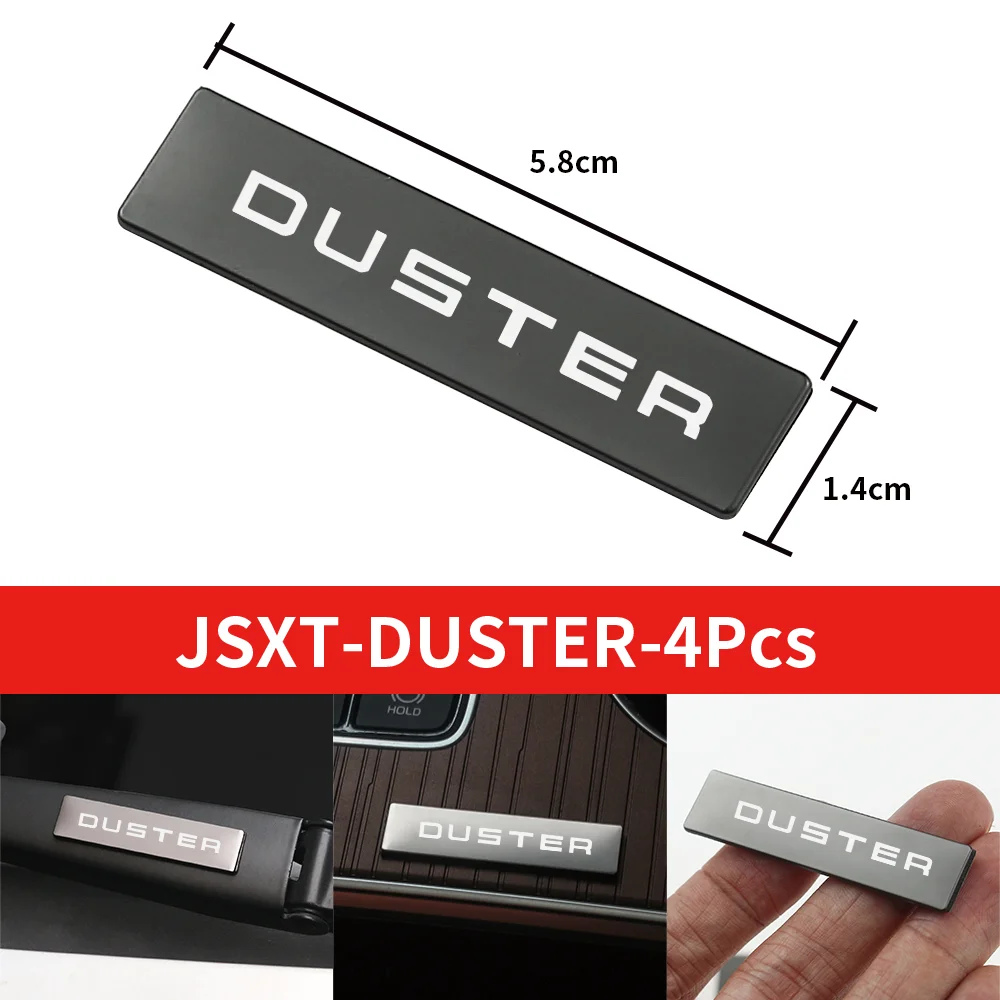 

4 шт. 3D металлический логотип, наклейка на багажник автомобиля, эмблема, стеклоочиститель автомобиля, внешняя наклейка для Dacia DUSTER LODGY LOGAN SANDERO STEPWAY
