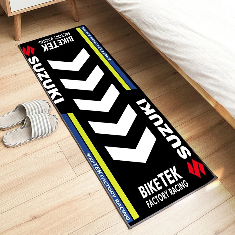 

Нескользящий моющийся кухонный коврик для мотоцикла S-Suzuki 40x120 см, напольные коврики для входной двери, Придверный коврик Ducati, ковер для спальни и ванной комнаты