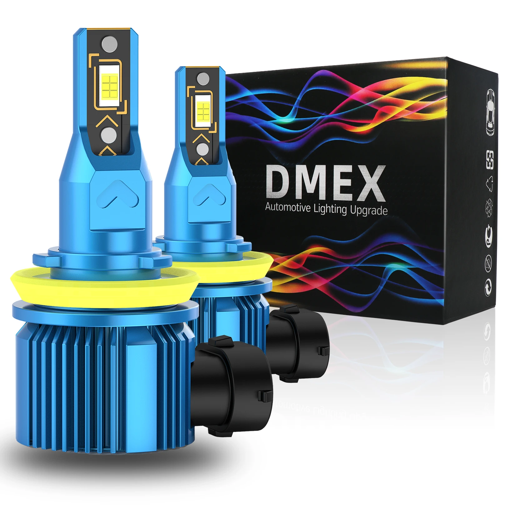 DMEX 2 шт. 5000LM H8 H11 H16 H10 9145 9140 9006 HB4 Canbus светодиодный противотумансветильник фары 6500K белые для BMW Toyota Skoda Ford Lada