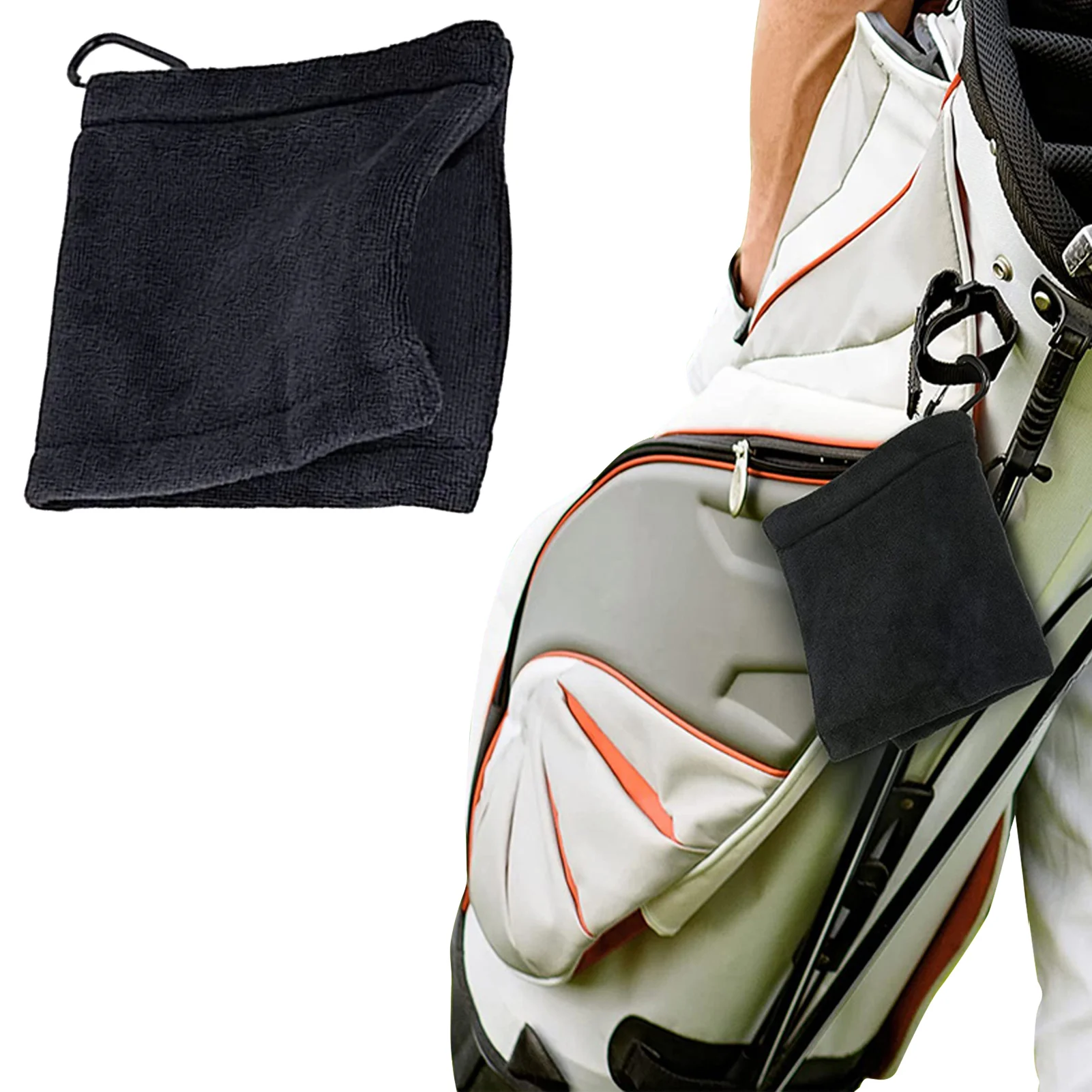 

Microfiber Golf Towels With Clip Golf Club Cleaner Superior Golf Towel With Heavy Duty Carabiner Clip Golf Cleaning Towel For