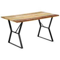 Dining Table 55.1"x31.5"x29.9" Solid Reclaimed Wood Kitchen Table