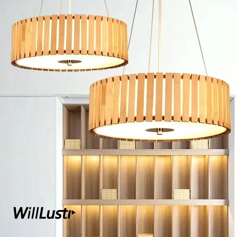 Бамбуковый подвесной светильник в японском стиле ручной работы татами магазин