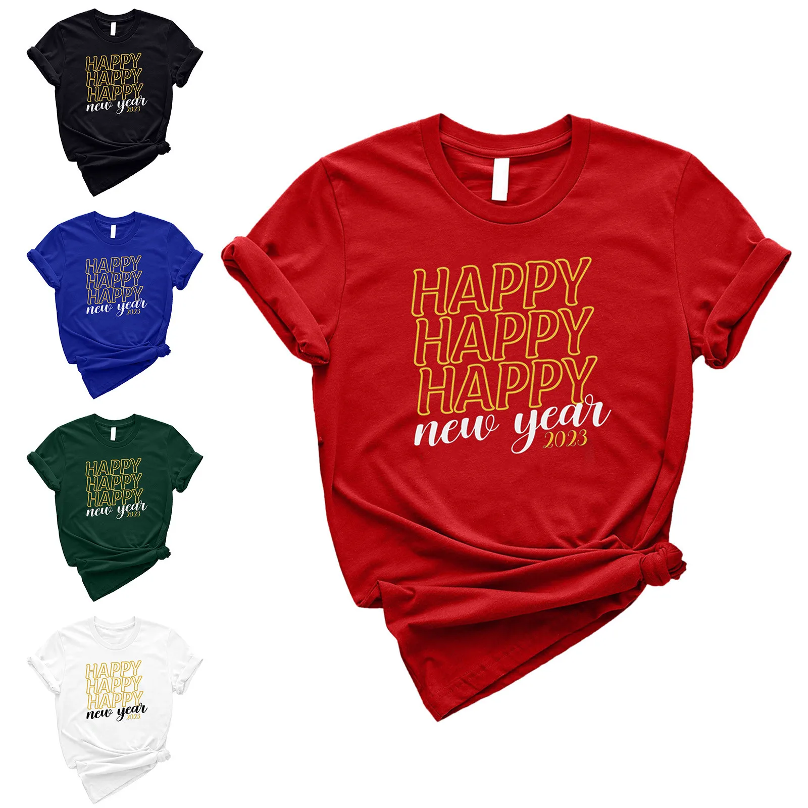 

Christmas Gift For Womens T Shirts Short Sleeves Tshirts Round Neck New Year Tops Casual Tops Pullover Womens Blouse