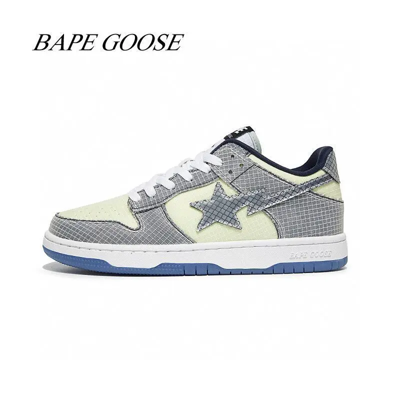 

New Men Bape Goose Shoes Fashion Women Sneakers Male Outdoor Female Running Shoes Boys Lovers Shoes Girls Unisex Sports Shoes 27