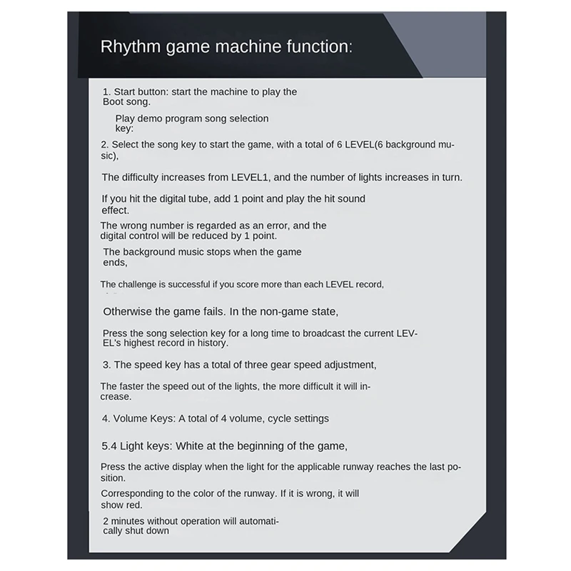 Ритм-игровой автомат музыкальный ритм-игровой прорыв уровня декомпрессии кнопка