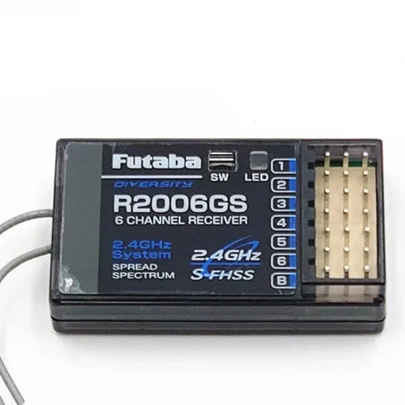 Новый 6-канальный высоковольтный приемник Futaba R2006GS 2.4G S-FHSS (1 шт.) для радиоуправляемых моделей самолетов, совместим с Futaba T8J 18MZ 14SG (art.: 3920dba811f84) - 3920dba811f84