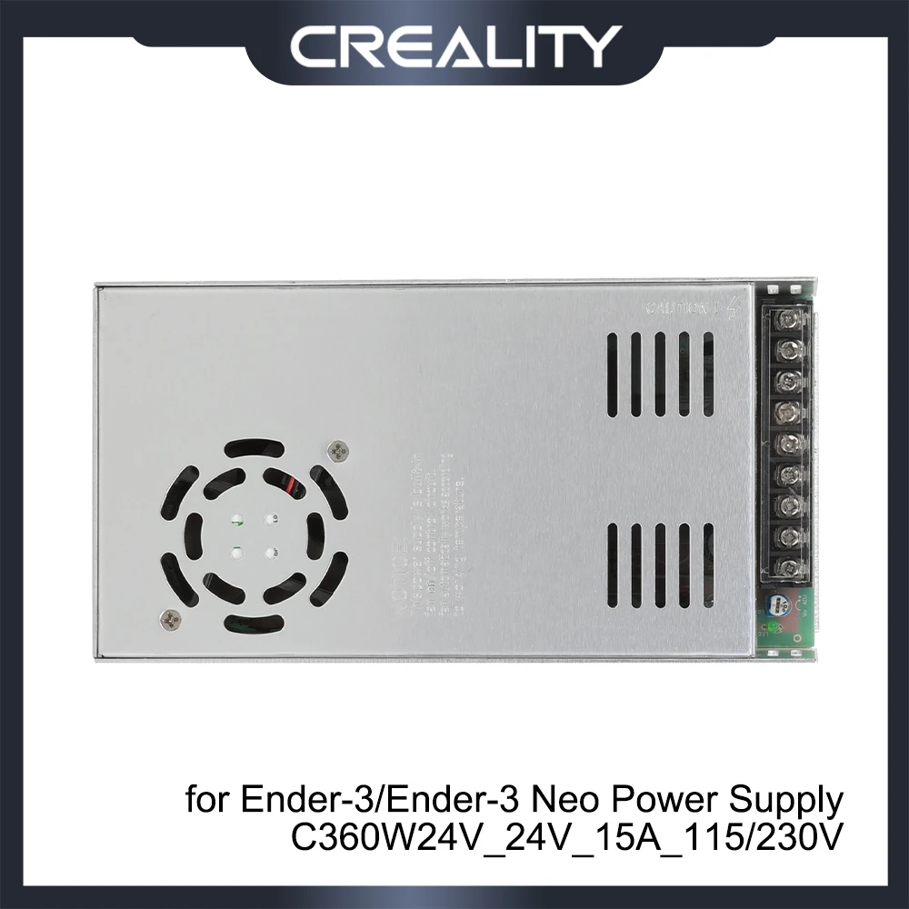 

Оригинальные детали для 3D-принтера Creality, фотосессия, источник питания C360W24V 15A 115/230V