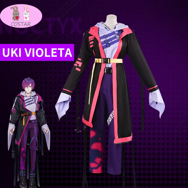 

Костюм для косплея ohisanji Vtuber Noctyx Uki battery, костюм на Хэллоуин, ролевые игры, женские и мужские костюмы