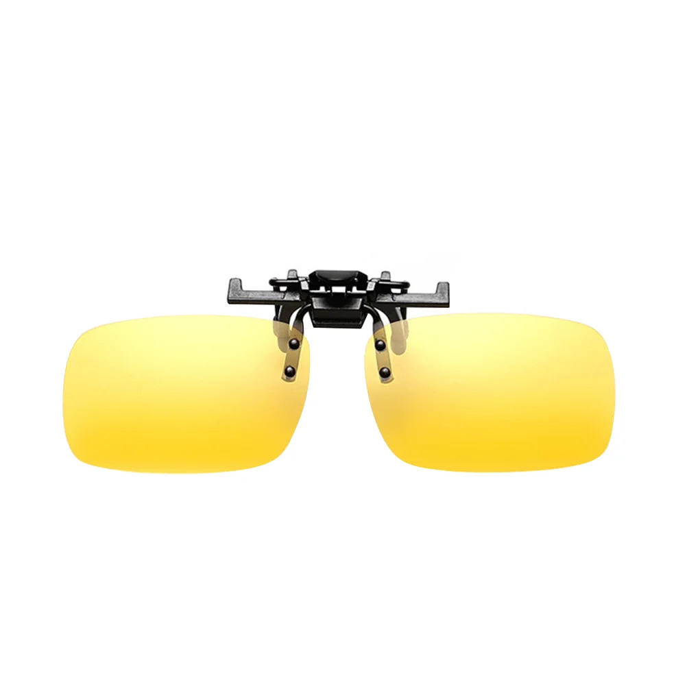 

Polarized Sunglasses Clip up Eyeglasses Lens UV Protection Frameless Lens for Driving Fishing Outdoor for Night Use (Yellow)