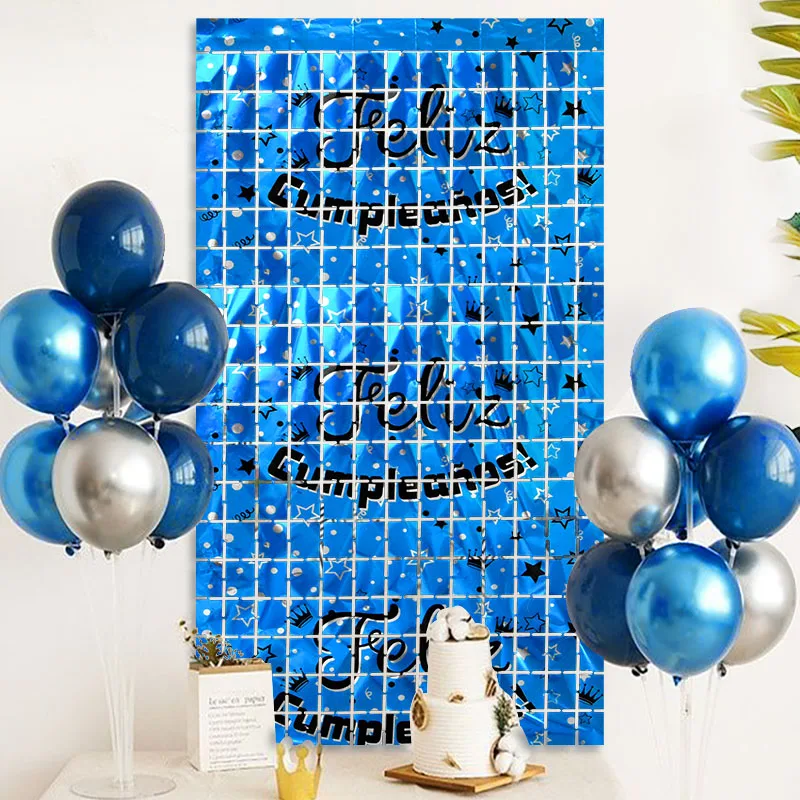 

2M Backdrop Fornite Rain Birthday Party Background Curtain Backdrop Wedding Decor Baby Shower Sequin Wall Glitter Backdrop