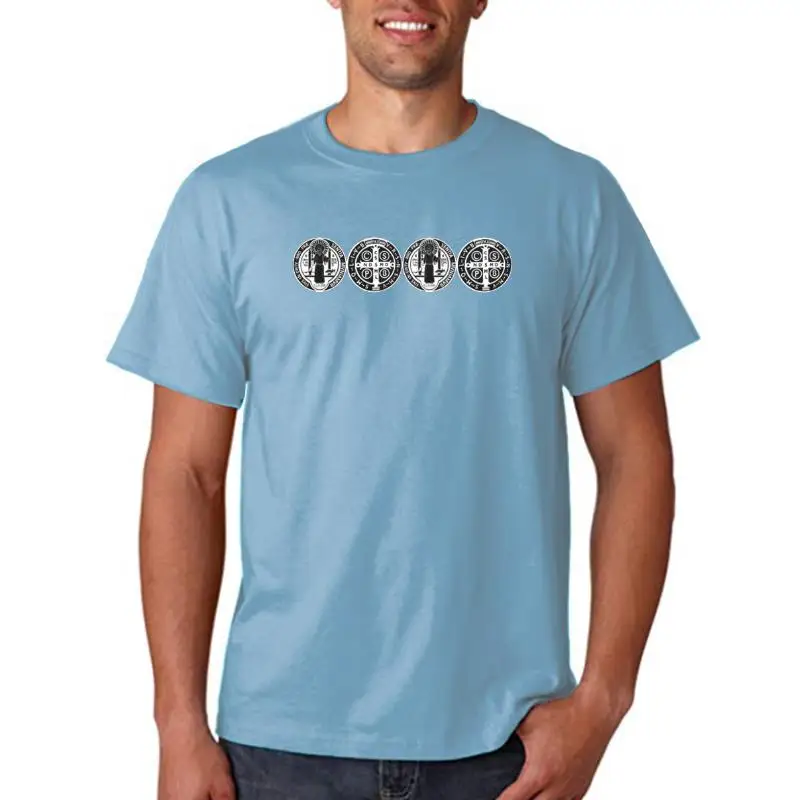 

Saint Benedict T Shirt Style Outfit Personalized Novelty Building Cute Shirt []