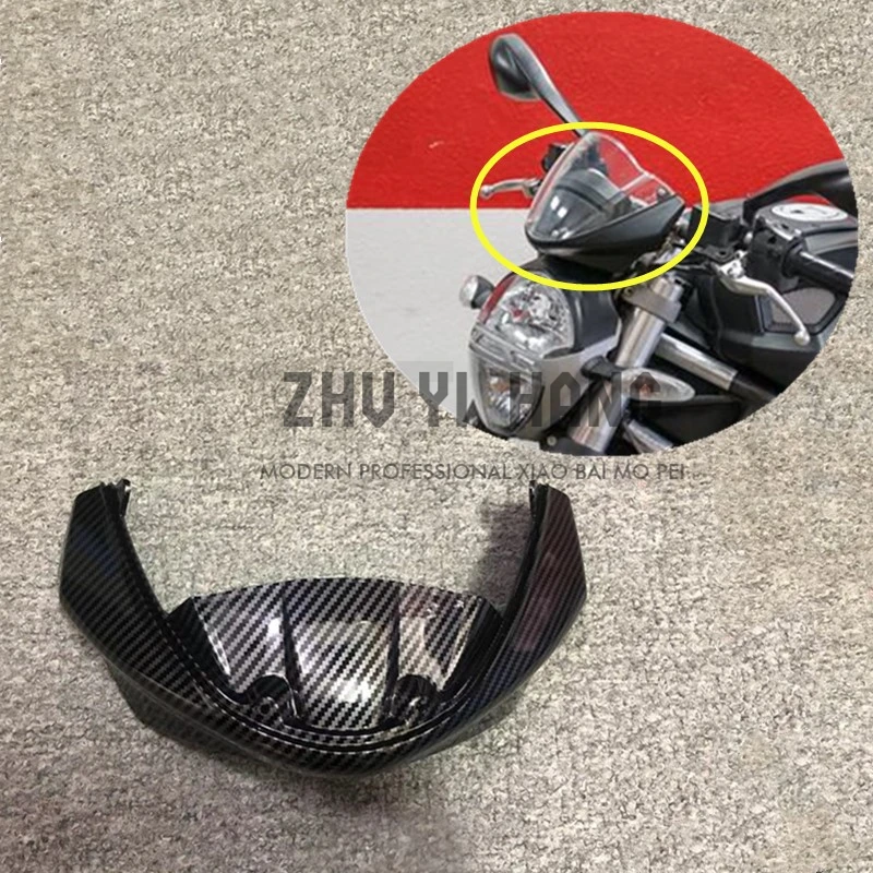 

Fit For Ducati Monster 696 796 1100/S/EVO Upper Front Nose Fairing Carbon Fiber Paint