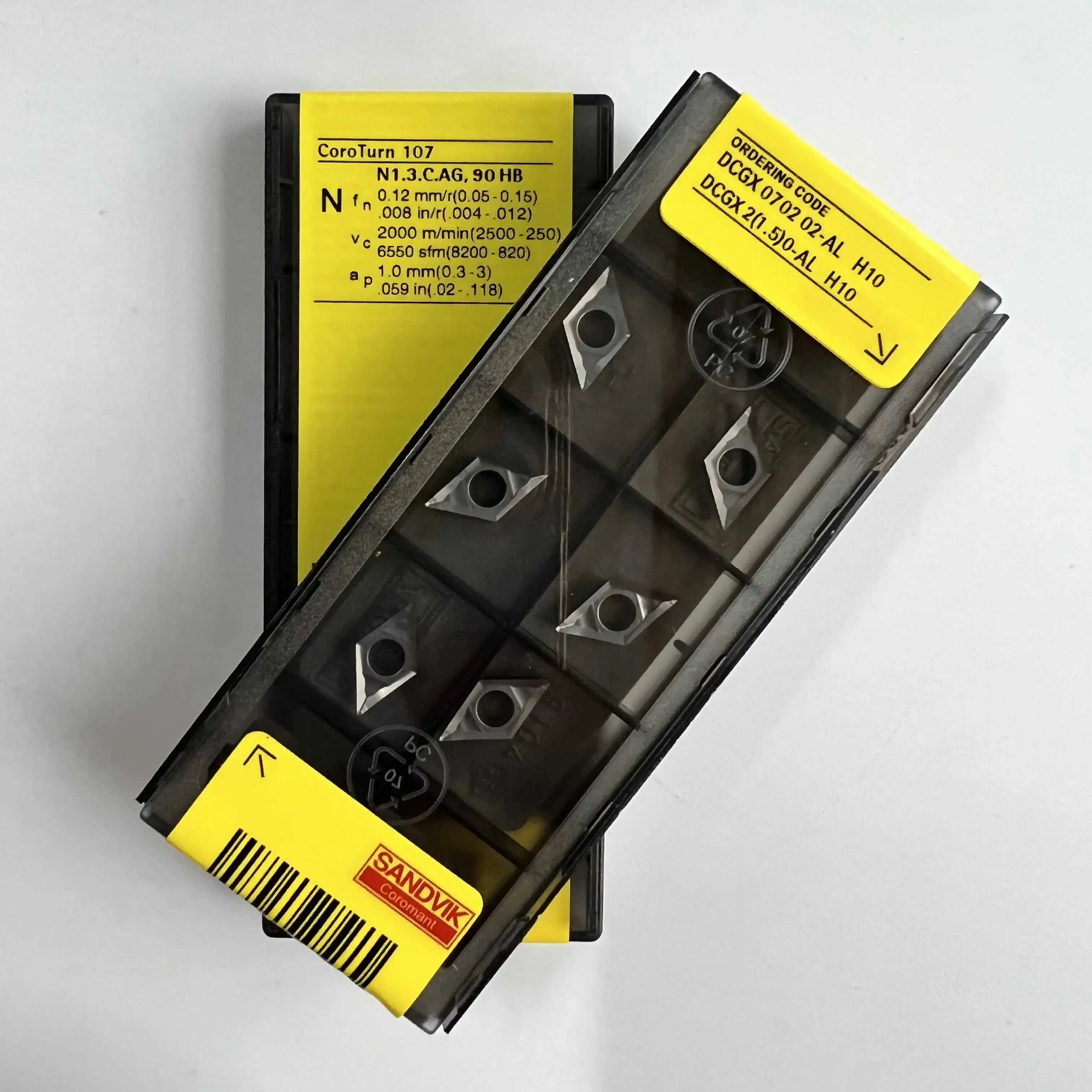 Оригинальное лезвие DCGX 070202 -AL H10 / Лезвие с ЧПУ из твердого сплава 10 шт.