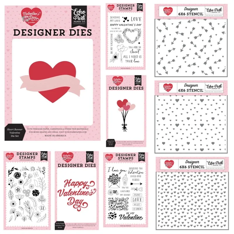 Венок с сердечками любви металлические Валентинские цветочные штампы в форме