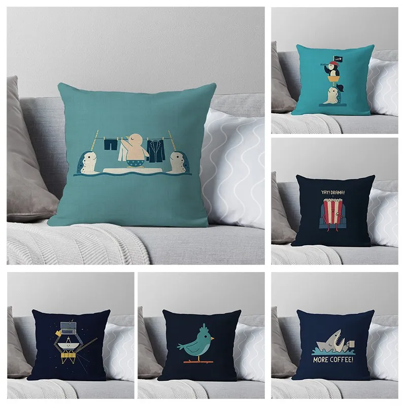 

Чехол для подушки, Наволочки, Осенние скандинавские 40x40 см 60x60 см, Современные растительные листья и цветы для гостиной, дивана, дома, кровати...