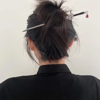 2022 new korean fashion temperament punk sword hair sticks creative vintage samurai swords dagger hair accessories for women