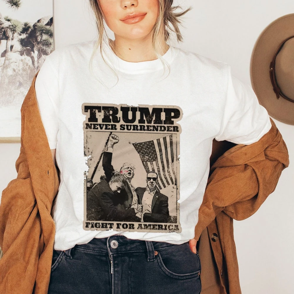 Хлопковая футболка с короткими рукавами не подает президента США Трампа